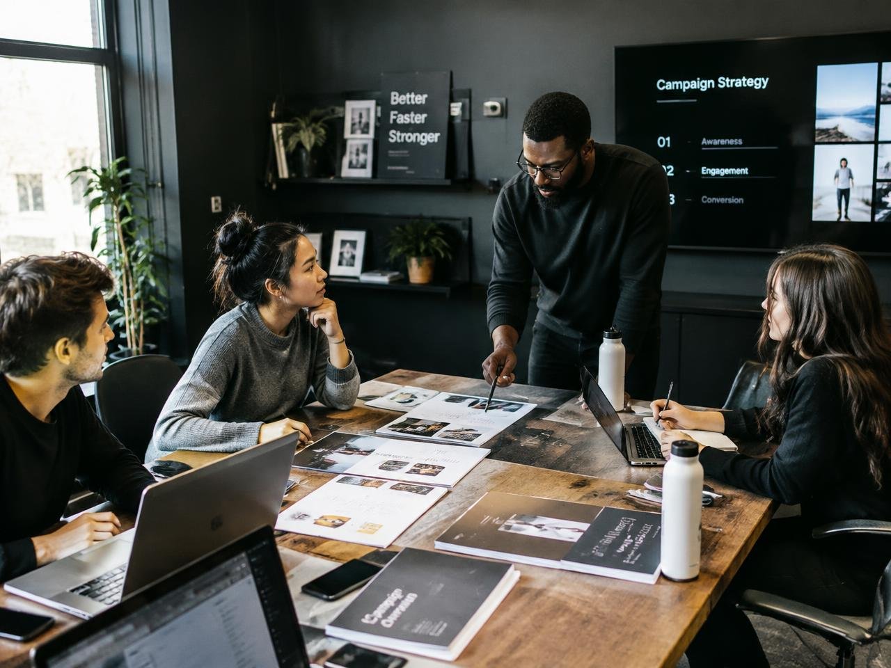 Marketing team planning a campaign