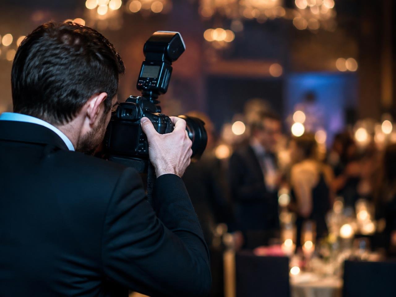 Event photographer at work